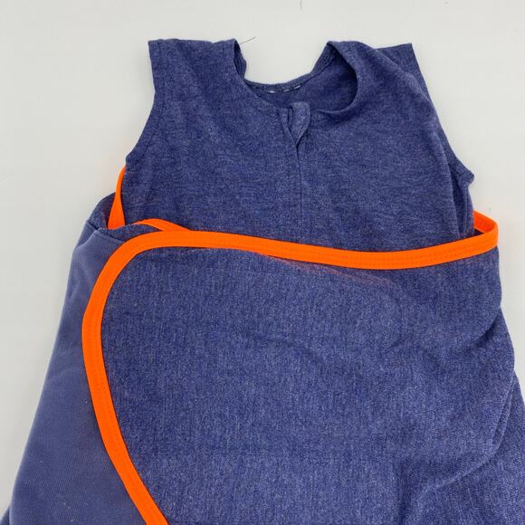 Halo Sleepsack Navy Ideal Temp Swaddle 2 Way Zipper Size 0-3 M 1.5 TOG - Picture 2 of 5